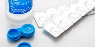 Contact lenses and solution