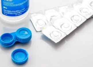 Contact lenses and solution